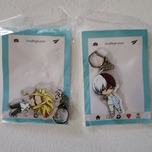 Fan Art My Hero Academia Anime Mouse Pad & 6 Character Keychains Set #2 - Picture 5 of 6